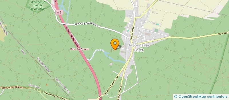 localisation de l'entreprise VILLA DE LUXE  ARBONNE-LA-FORET