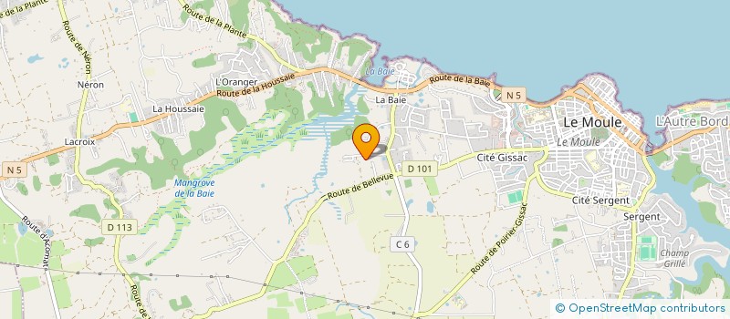 localisation de l'entreprise VILLA DES ARTS  LE MOULE