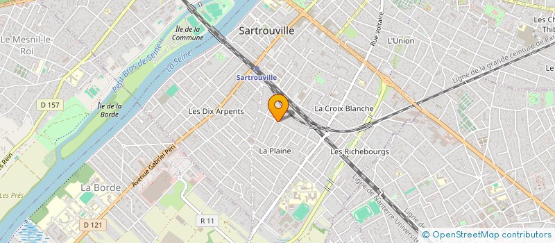 localisation de l'entreprise VILLA DES MIMOSAS  SARTROUVILLE