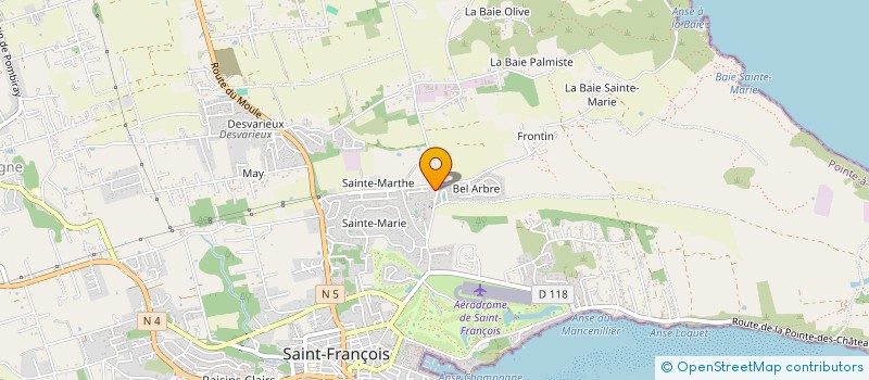 localisation de l'entreprise VILLA DES SABLES BLANCS  SAINT-FRANCOIS