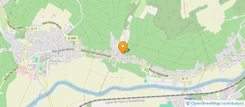 localisation de l'entreprise VILLA DES TEMPLIERS  SAULCHERY