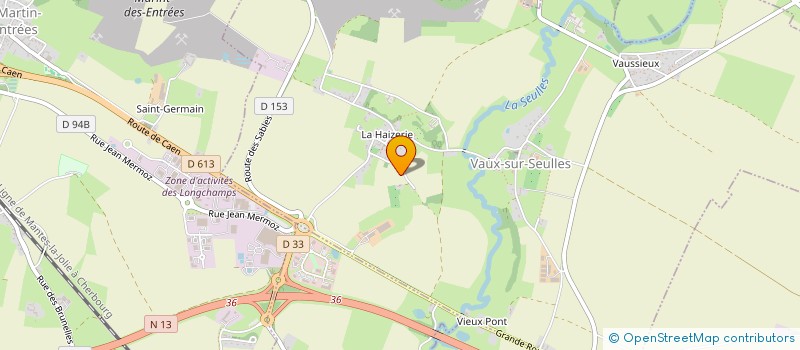 localisation de l'entreprise VILLA DES URSULINES  VAUX-SUR-SEULLES