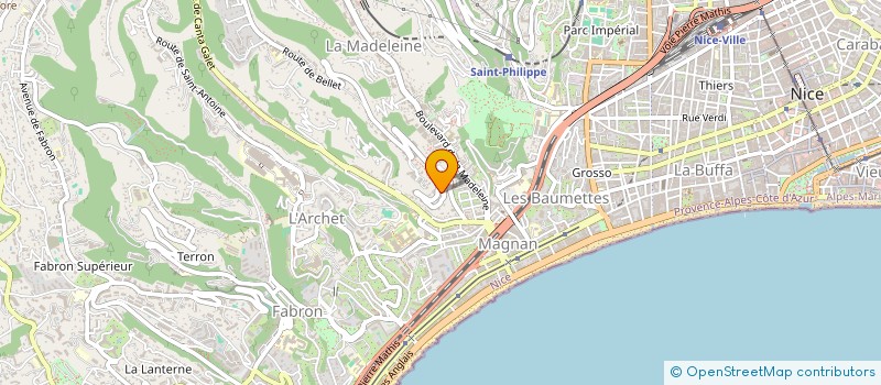 localisation de l'entreprise VILLA DOLCEZZA à NICE