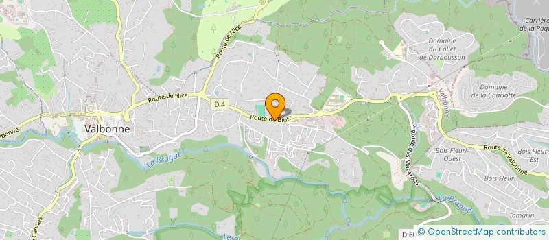 localisation de l'entreprise VILLA DOUCE  VALBONNE