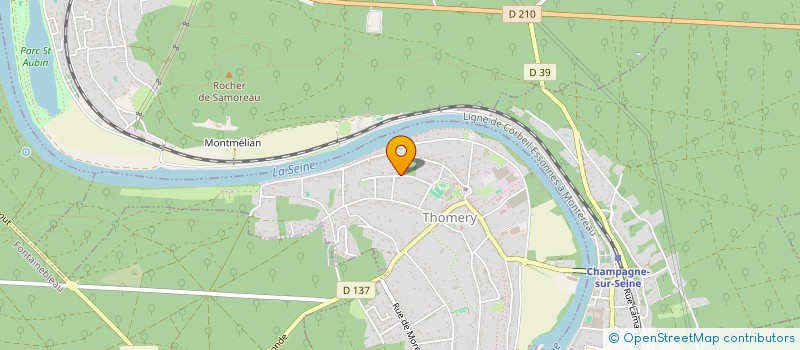 localisation de l'entreprise VILLA DRYADES  THOMERY