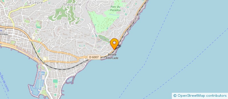 localisation de l'entreprise VILLA DU SOLEIL D OR  CANNES