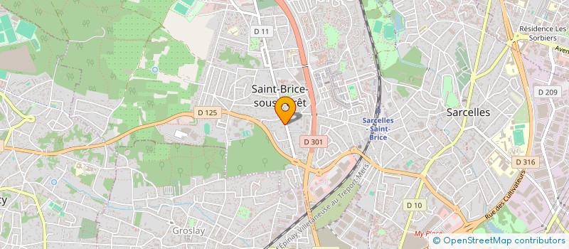 localisation de l'entreprise VILLA DU SUD à SAINT-BRICE-SOUS-FORET