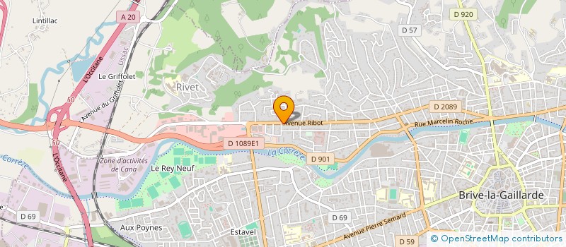 localisation de l'entreprise VILLA EDEN  BRIVE-LA-GAILLARDE