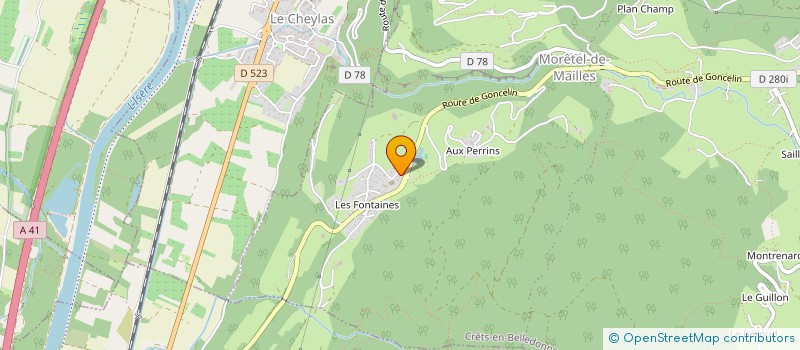 localisation de l'entreprise VILLA EDEN  CRETS EN BELLEDONNE