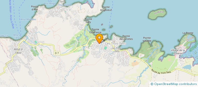 localisation de l'entreprise VILLA EMERAUDE MARTINIQUE à LES TROIS-ILETS