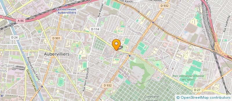 localisation de l'entreprise VILLA ENTREPRISE  AUBERVILLIERS