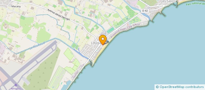 localisation de l'entreprise VILLA FAMILIALE L'AYGUADE  HYERES