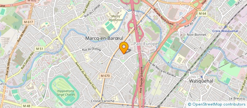 localisation de l'entreprise VILLA FANNY à MARCQ-EN-BARŒUL