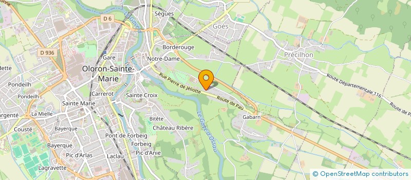 localisation de l'entreprise VILLA FLEURIE  OLORON SAINTE MARIE