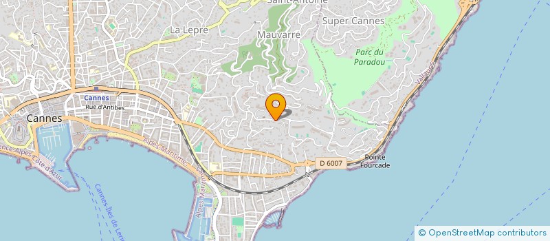 localisation de l'entreprise VILLA FLORALE à CANNES