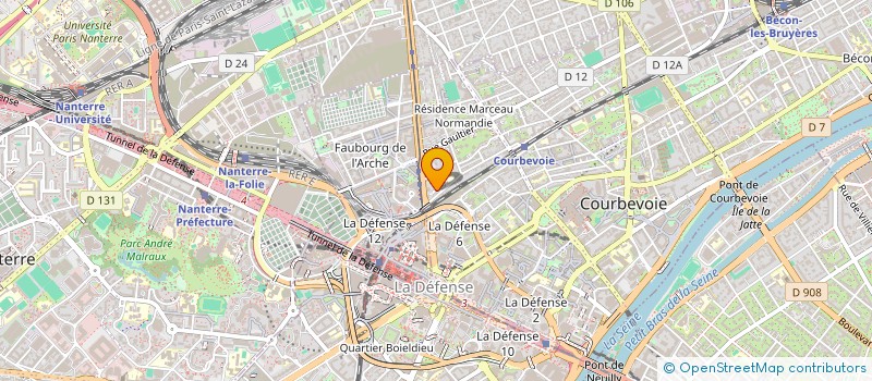 localisation de l'entreprise VILLA GHIS HABITAT à COURBEVOIE