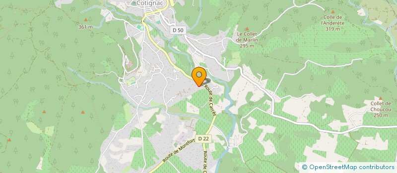 localisation de l'entreprise VILLA GIROUD à COTIGNAC