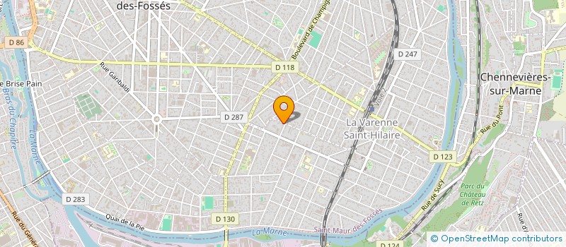 localisation de l'entreprise VILLA GROSBOIS à SAINT-MAUR-DES-FOSSES