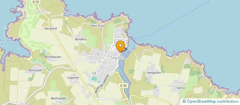 localisation de l'entreprise VILLA GUILLEMET SAUZON  SAUZON