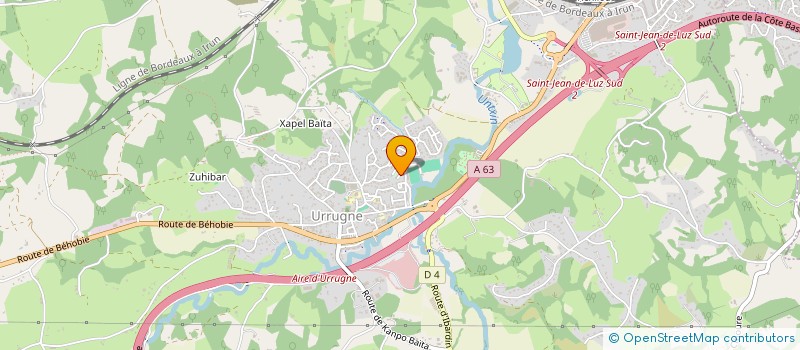 localisation de l'entreprise VILLA HAIZEA  URRUGNE