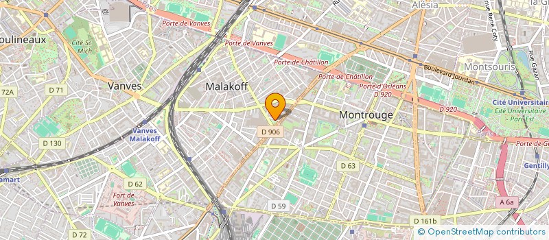 localisation de l'entreprise VILLA HOTEL 92  MALAKOFF