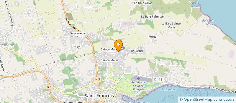 localisation de l'entreprise VILLA IKABE  SAINT-FRANCOIS