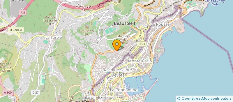 localisation de l'entreprise VILLA IRENE  BEAUSOLEIL