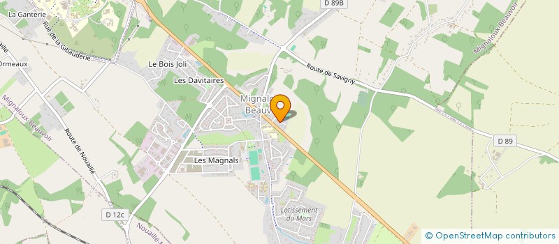 localisation de l'entreprise VILLA JASMIN à MIGNALOUX-BEAUVOIR
