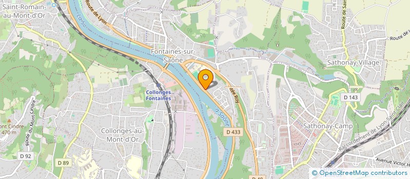 localisation de l'entreprise VILLA JOSIANE  FONTAINES-SUR-SAONE