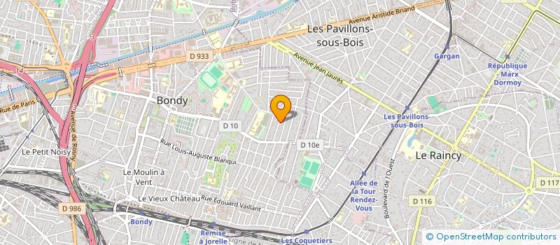 localisation de l'entreprise VILLA KENNEDY 93  BONDY