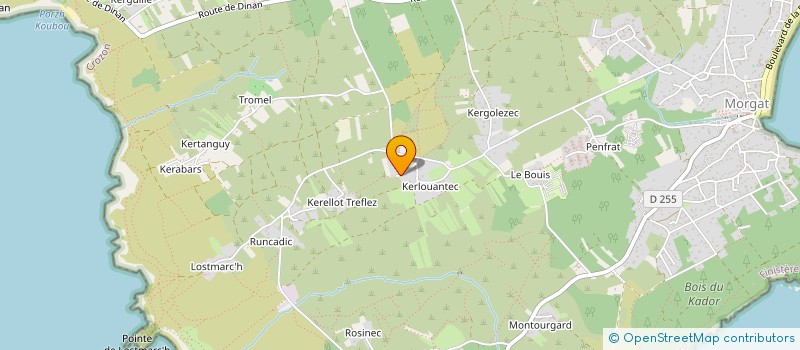 localisation de l'entreprise VILLA KERLOU  CROZON