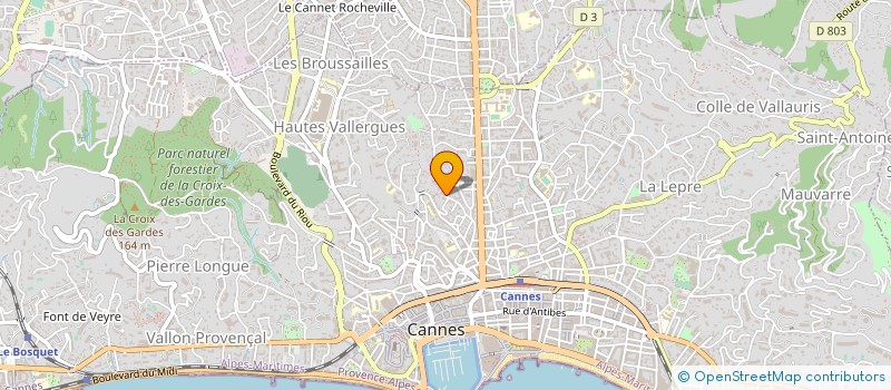 localisation de l'entreprise VILLA L'ABRI RENTALS à CANNES