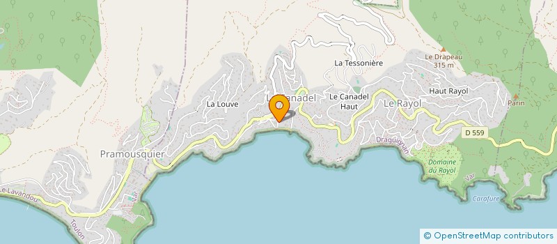localisation de l'entreprise VILLA L'ENCANTADOU à RAYOL-CANADEL-SUR-MER