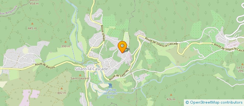 localisation de l'entreprise VILLA LA CASCADE  SILLANS-LA-CASCADE
