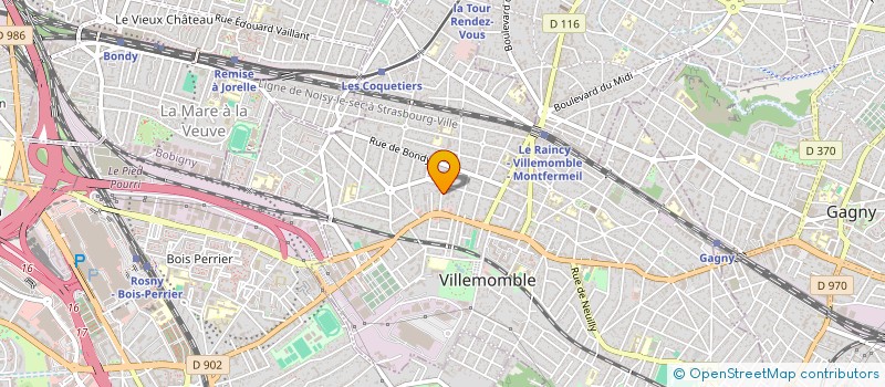 localisation de l'entreprise VILLA LA FONTAINE à VILLEMOMBLE