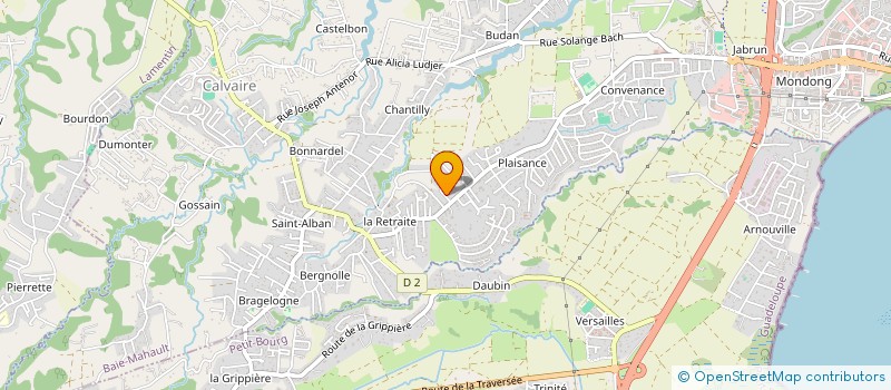 localisation de l'entreprise VILLA LANAIS  BAIE-MAHAULT