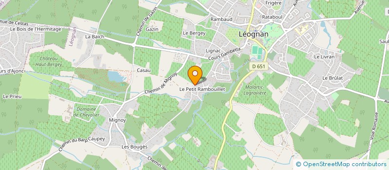 localisation de l'entreprise VILLA LAUTARD  LEOGNAN