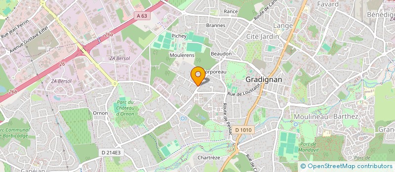 localisation de l'entreprise VILLA LE CLOS BELLEVUE à GRADIGNAN