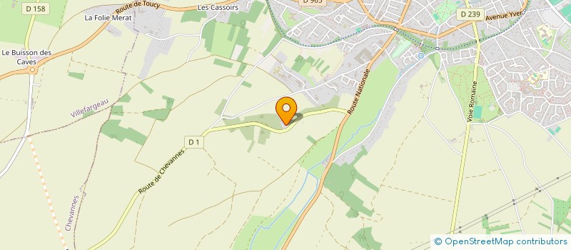 localisation de l'entreprise VILLA LE HAMEAU à AUXERRE