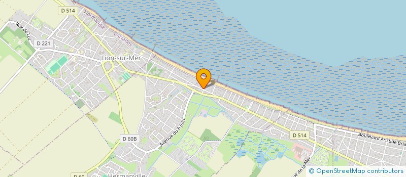 localisation de l'entreprise VILLA LE RAYON VERT  HERMANVILLE-SUR-MER