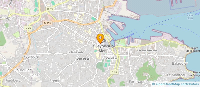 localisation de l'entreprise VILLA LECLERQ  LA SEYNE-SUR-MER