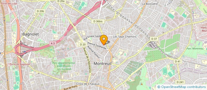 localisation de l'entreprise VILLA LEPERE  MONTREUIL
