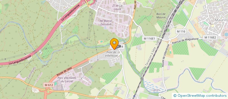 localisation de l'entreprise VILLA LES AMANDIERS  VILLENEUVE-LES-MAGUELONE