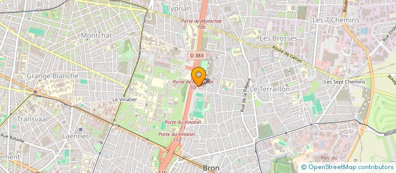 localisation de l'entreprise VILLA LES AMANDIERS  BRON