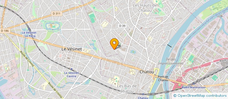 localisation de l'entreprise VILLA LES CORMIERS  CHATOU