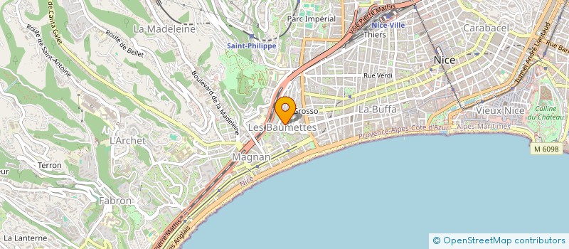 localisation de l'entreprise VILLA LES CYGNES à NICE