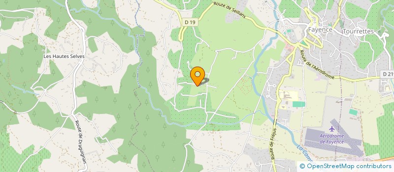 localisation de l'entreprise VILLA LES CYPRES  FAYENCE