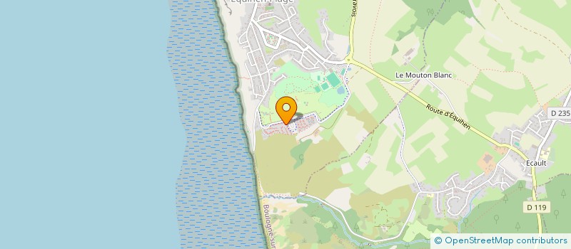 localisation de l'entreprise VILLA LES DUNES  EQUIHEN-PLAGE