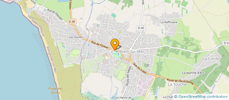 localisation de l'entreprise VILLA LES GENETS à BREM-SUR-MER