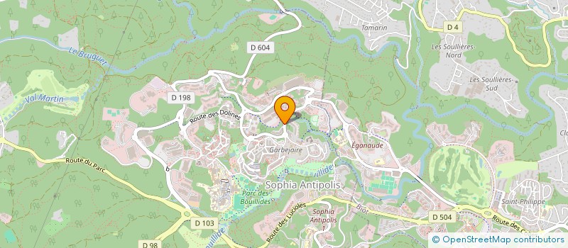 localisation de l'entreprise VILLA LES LICES  VALBONNE